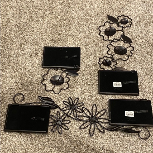 Fetco Jardana Decorative Floral Photo Frame with Orange and Silver Accents. - Picture 11 of 13